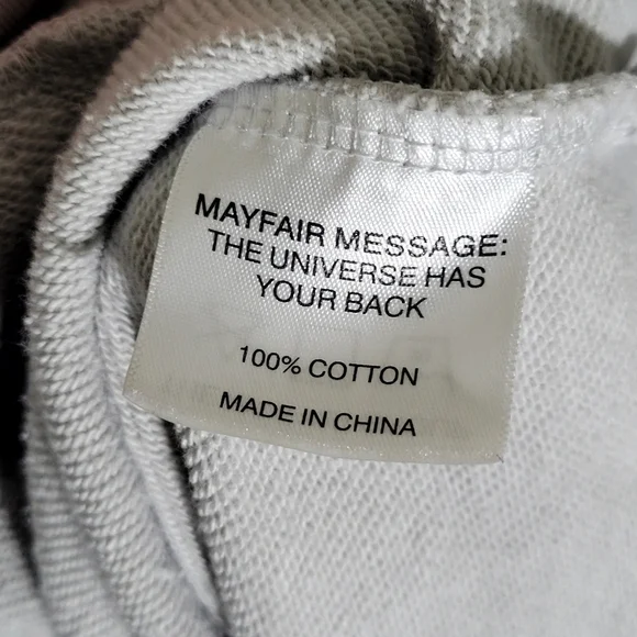 Oversized White Hoodie with Blue Graphic Text - Picture 5 of 9